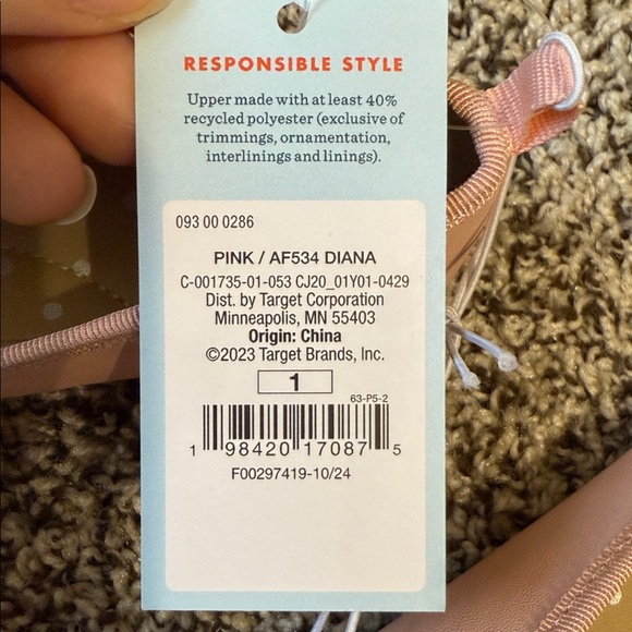 Girl’s Cat & Jack - Pink ballet flats - NWT - Picture 7 of 7